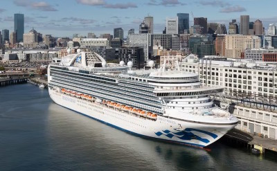 Princess Cruises ship in Boston